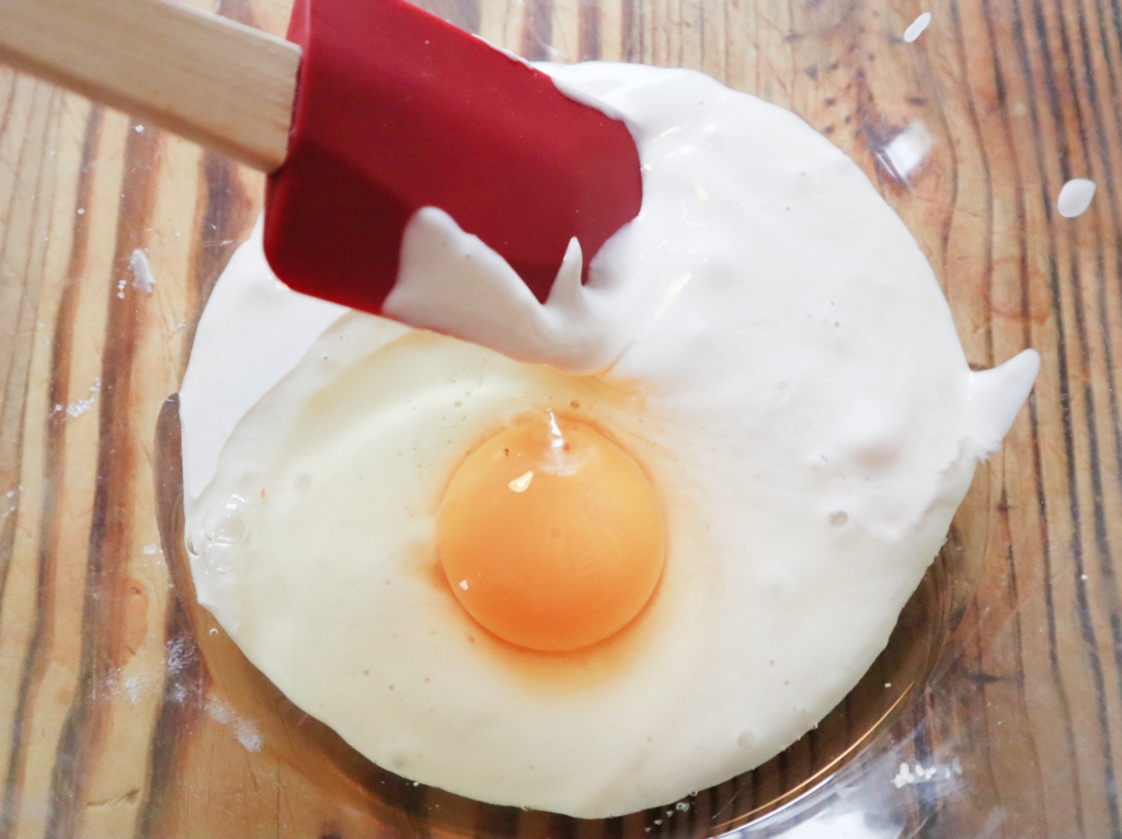 sourdough starter and egg