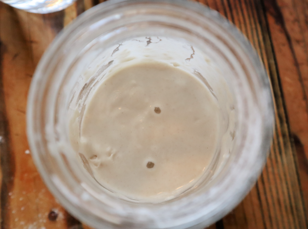 How to make sourdough starter from scratch - Day 2