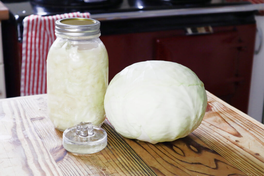 Cabbage and salt